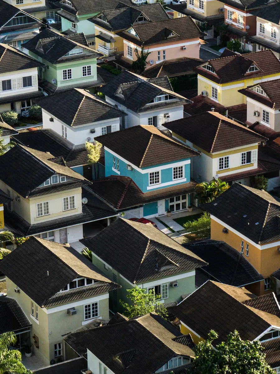 Background image with houses